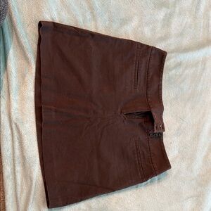 Theory Brown Mini Skirt